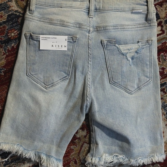 Risen Distressed Cuff Shorts - Picture 2 of 4